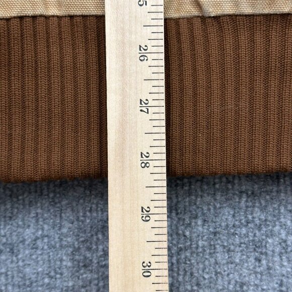 Vintage Carhartt Distressed Faded Tan/Brown XL Hooded Jacket USA Made J140-BRN - Picture 13 of 13